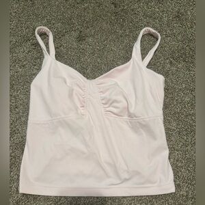 All in Motion Light Pink Ruched Cami Tank